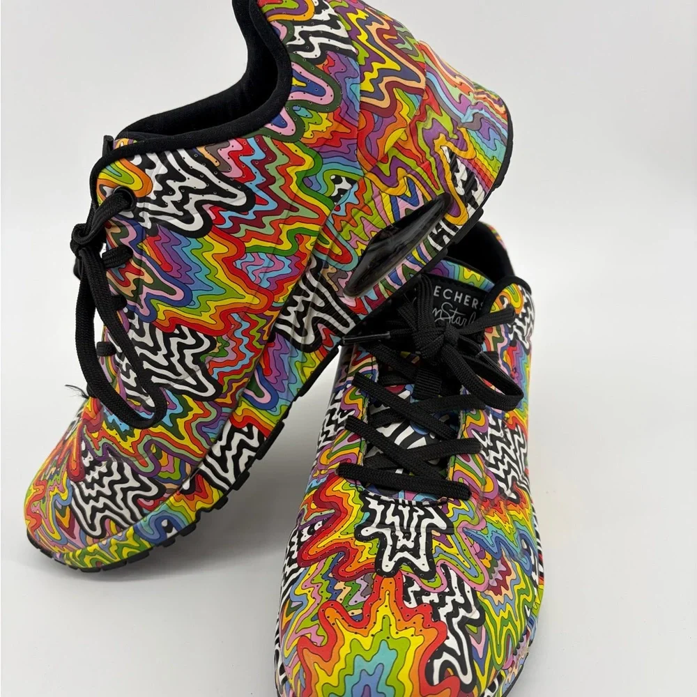 Skechers Women's Jen Stark Uno Infinite Drip Sneaker Multicolor Size 8.5 - Picture 3 of 7